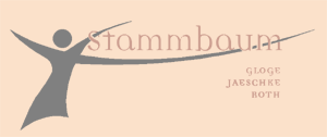 Logo Stammbaum Gloge  Jaeschke  Roth (Rolli Vogel)